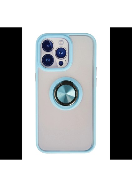 iPhone 15 Pro Kılıf Montreal Yüzüklü Silikon Kapak