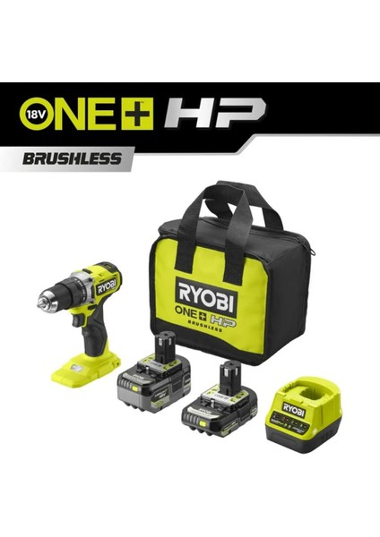Ryobı RPD18C-242S Akülü Darbeli Matkap Kömürsüz One+ 18V Li-Ion 4 Ah + 2.0 Ah modelleri