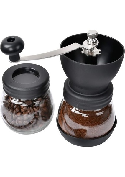 Cam ve Seramik Gövdeli El Tipi Kahve Değirmeni Kalın ve İnce Ayar Seçenekli Dayanıklı Tasarım fiyatları