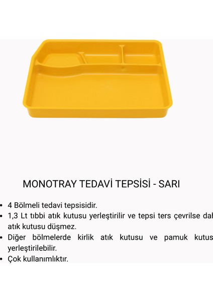 Monotray Tedavi Tepsisi 10'lu