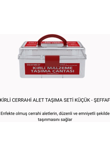 Kirli Malzeme Taşıma Çantası Küçük - Şeffaf