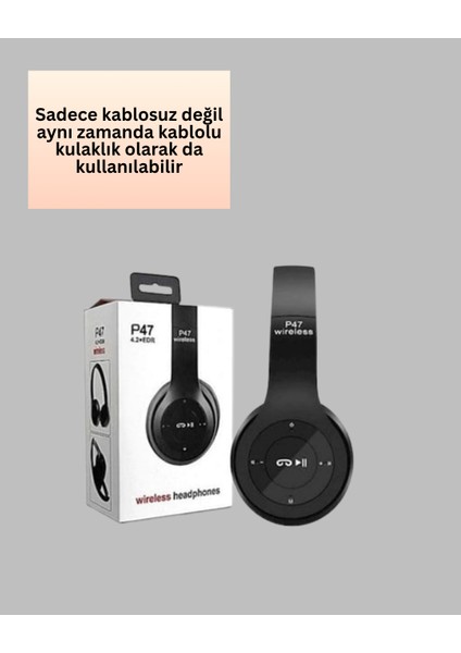 Ds-Derin Kablolu & Kablosuz Kullanım Seçeneği Sunan Stereo Bluetooth Kulaklık fırsatları