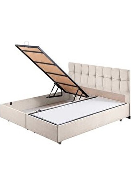 Berlin Çift Kişilik Baza Başlık Ikili Seti, Krem modelleri