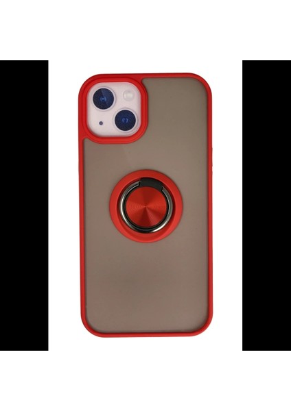 iPhone 15 Kılıf Montreal Yüzüklü Silikon Kapak