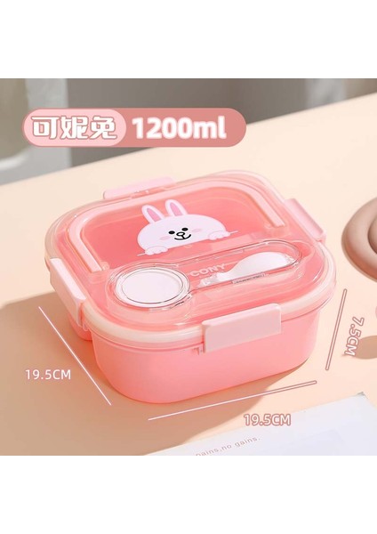 Sevimli Karikatür Mikrodalgada Kullanılabilir Öğrenci Beslenme Çantası (Yurt Dışından)