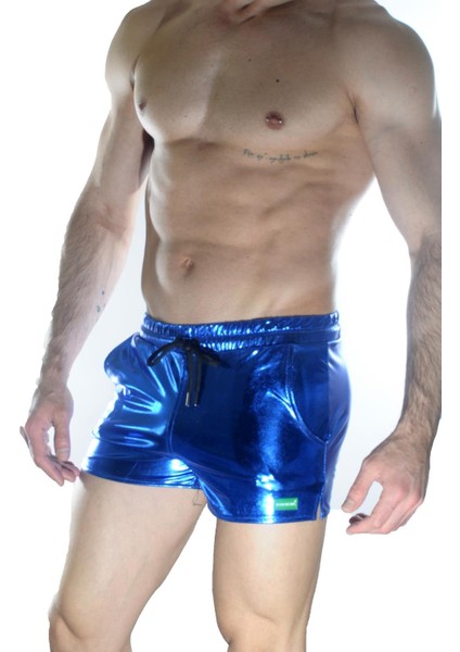 Erkek Mavi Lame Short modelleri