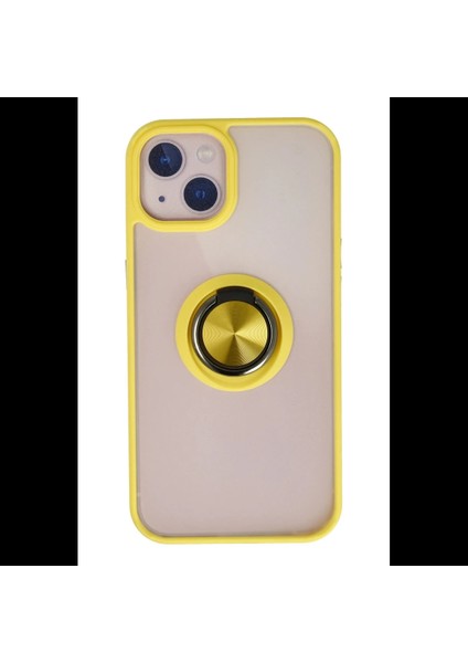 iPhone 15 Kılıf Montreal Yüzüklü Silikon Kapak