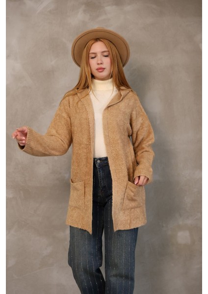 Yumuşak Dokulu Uzun Hırka Bej fırsatları