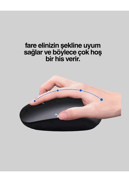 Ds-Derin Kablosuz Sessiz Mouse – Ayarlanabilir Dpi ve USB Bağlantılı modelleri