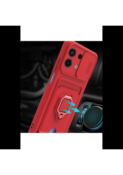 Xiaomi Redmi Note 13 4g Kılıf Zuma Kartvizitli Yüzüklü Silikon modelleri