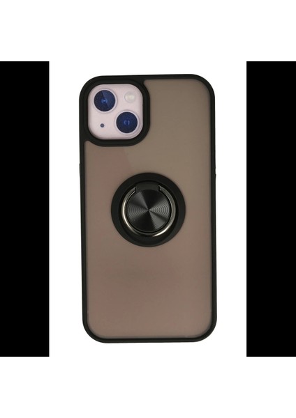 iPhone 15 Kılıf Montreal Yüzüklü Silikon Kapak