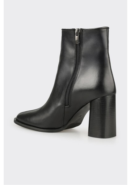 Siyah Deri Kadın Klasik Bot modelleri