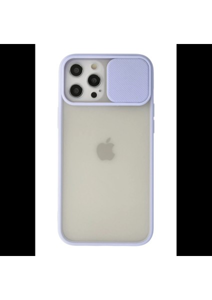 iPhone 12 Pro Max Kılıf Palm Buzlu Kamera Sürgülü Silikon