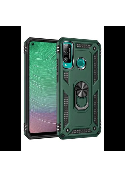 Huawei P40 Lite E Kılıf Sofya Yüzüklü Silikon Kapak