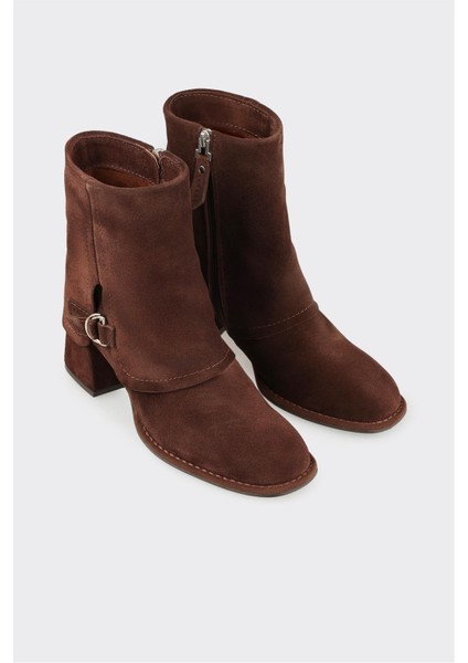 Kahve Deri Kadın Klasik Bot fiyatları