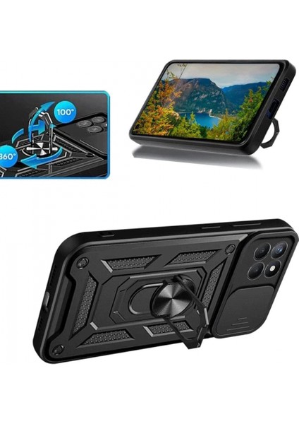 Samsung Galaxy M15 Kılıf Pars Lens Yüzüklü Silikon - Gümüş fiyatları