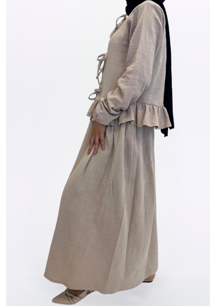 Müslin Etekli Takım-Rahat Kalıp Müslin Kumaş %100 Pamuk Kadın Etekli Kimono Takım fırsatları