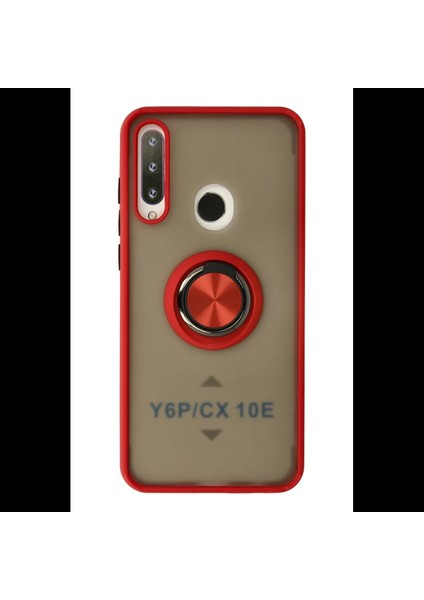 Huawei Y6P Kılıf Montreal Yüzüklü Silikon Kapak