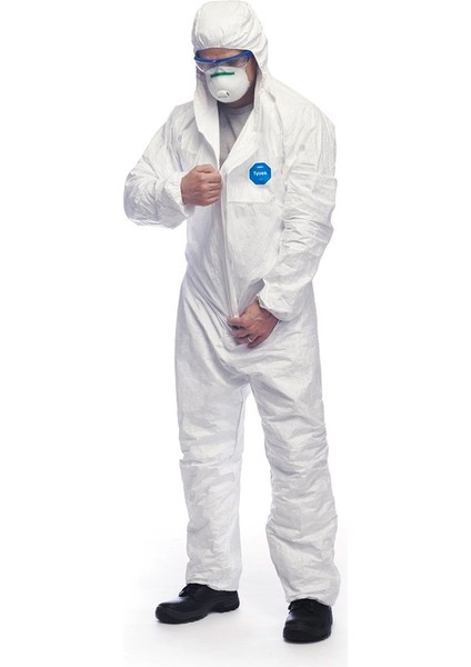 Tyvek® 500 Xpert Başlıklı Kimyasal Koruyucu Tek Kullanımlıktulum L fırsatları