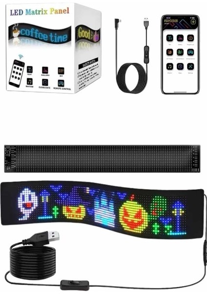 Ds-Derin LED Panel 16*64 LED Uzaktan Kumandalı Telefon Kontrollü LED Ekran indirimleri