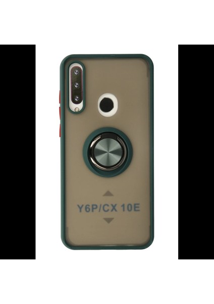 Huawei Y6P Kılıf Montreal Yüzüklü Silikon Kapak