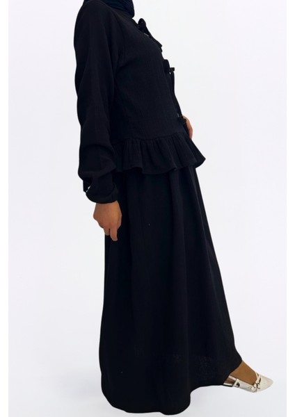 Müslin Etekli Takım-Rahat Kalıp Müslin Kumaş %100 Pamuk Kadın Etekli Kimono Takım fiyatları