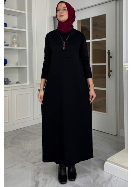 Laçin Triko Elbise Siyah