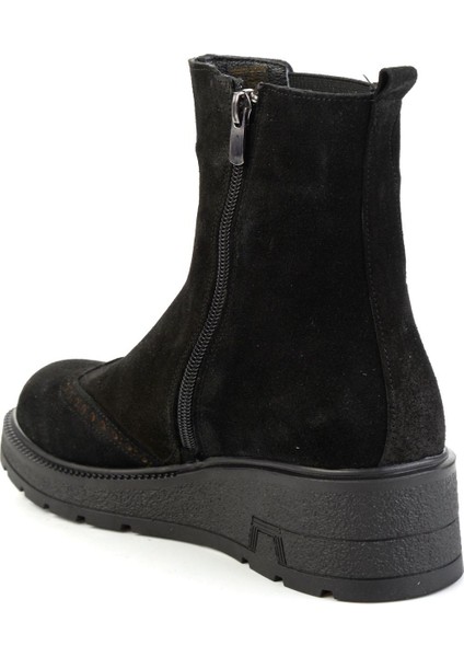 Siyah Hakiki Deri Kadın Bot & Bootie K02717251602 modelleri