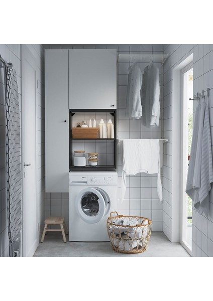 Raf Ünitesi, Beyaz-Antrasit, 90X32X180 cm modelleri