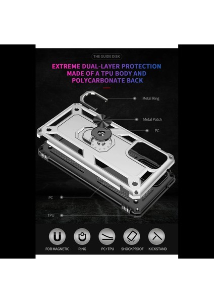 Samsung Galaxy A53 5g Kılıf Sofya Yüzüklü Silikon Kapak