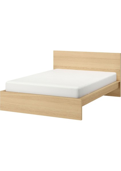 Çift Kişilik Karyola, Ağartılmış Meşe Kaplama, 160X200 cm