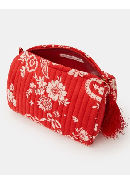 Paisley Heart Makyaj Çantası Kırmızı modelleri