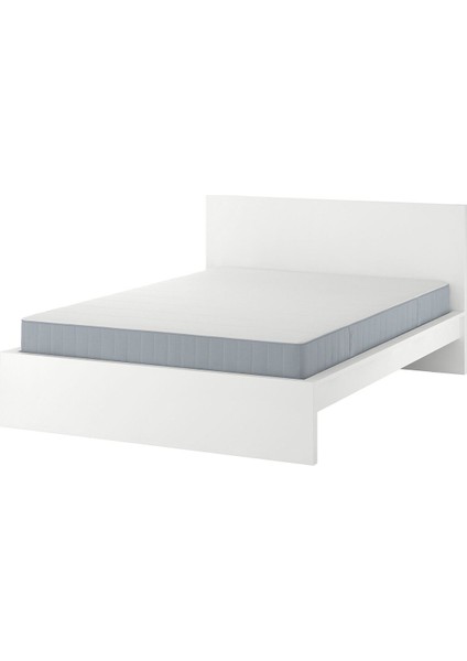 Çift Kişilik Karyola, Beyaz, 160X200 Cm, Ekstra Sert