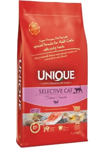 Selective Cat Somonlu Yetişkin Kedi Maması 1,5 kg