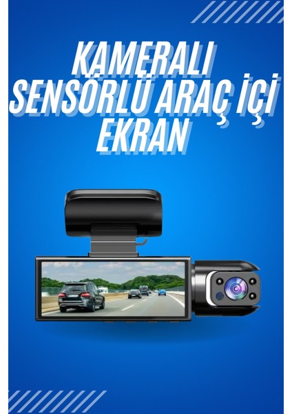 Ds-Derin Araç Içi Full Hd Kamera Ön ve Arka Kameralı Ekranlı Araç Kamerası