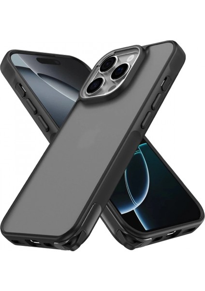 iPhone 16 Pro Max Kılıf Elegant Kapak - Siyah