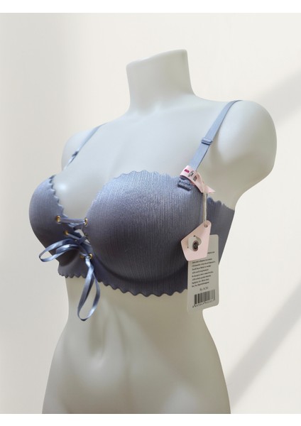 Lazer Kesim Dikişsiz Sütyen – Ip Detaylı & Önden Bağlamalı- B cup modelleri