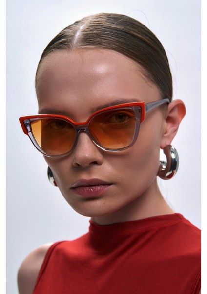 Misty Grey Orange Güneş Gözlüğü