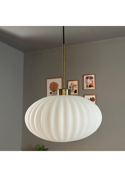 Elegant Cam Beyaz Avize Eskitme Ince Başlık Sarkıt Lamba Restoran Salon Aydınlatma modelleri
