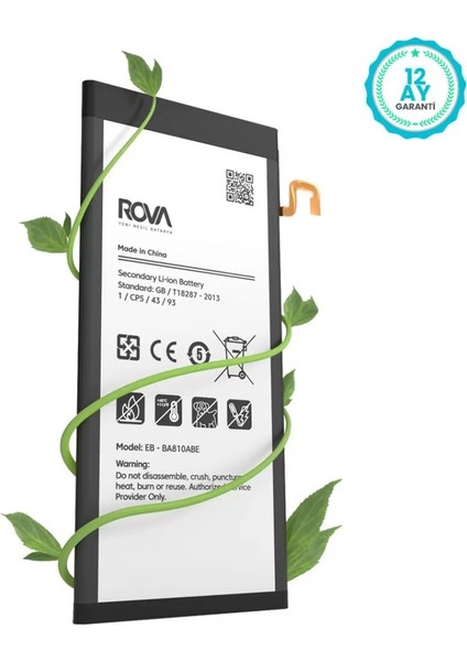 Samsung SM-A810 A8 2016 Batarya Pil 3050MAH 1yıl Garantili