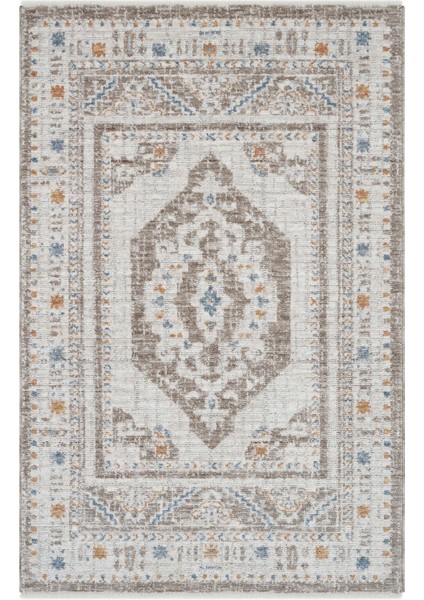 Belina Krem Vizon Salon Halısı Otantik Eskitme Desen Göbek Vintage Bukle Oturma Odası Halı fiyatları