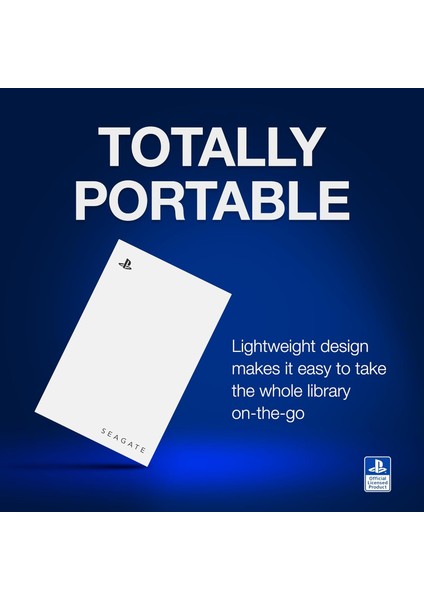 Game Drive for PlayStation® Mavi Led'e Sahip 5TB Taşınabilir Depolama HDD + 3 Yıl Seagate Data Kurtarma Garantisi(STLV5000200)