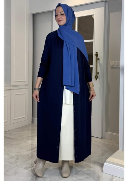 Ferace Triko Hırka Lacivert