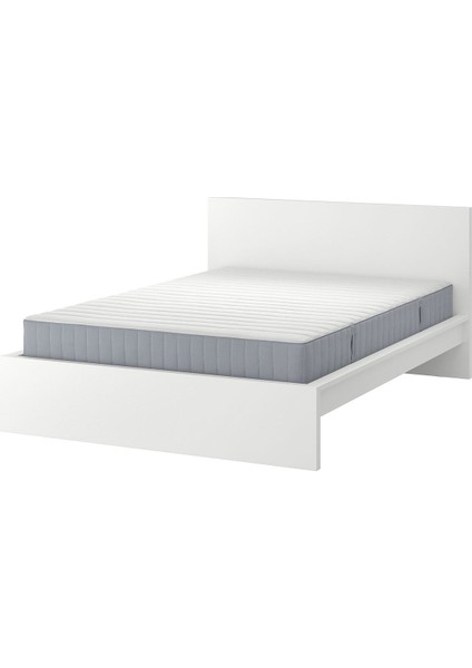 Çift Kişilik Karyola, Beyaz, 160X200 Cm, Ekstra Sert