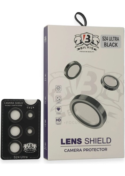 Samsung Galaxy S24 Ultra Bilvis Titan Kamera Lens - SIYAH-(5796) - BKS9204-9416