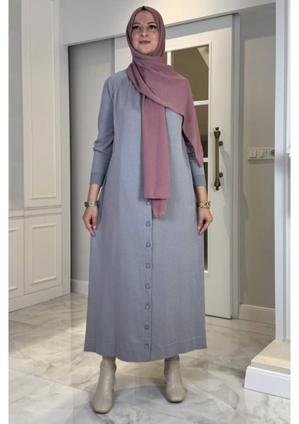 Ferace Triko Hırka Gri