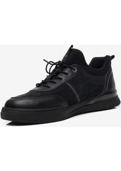 Erkek Siyah Hakiki Deri Casual Ayakkabı 3K1UA16331