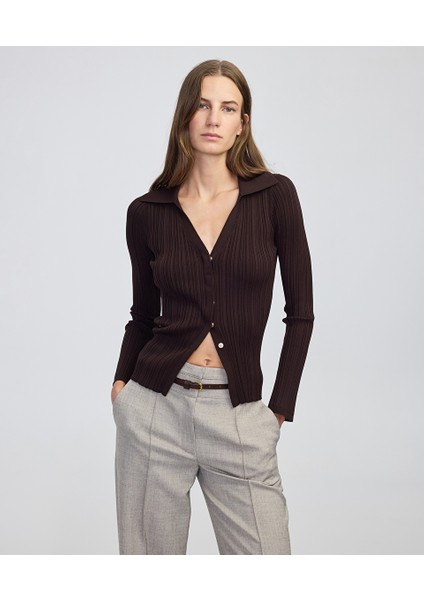 Gömlek Yaka Ribanalı Triko IW6250050429074
