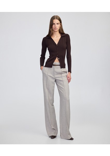 Gömlek Yaka Ribanalı Triko IW6250050429074 modelleri