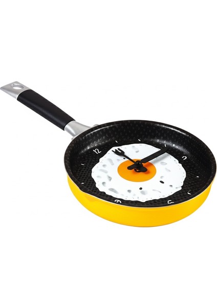 Yumurta Tavası Mutfak Saati Teflon Görünümlü 36 cm Duvar Saati